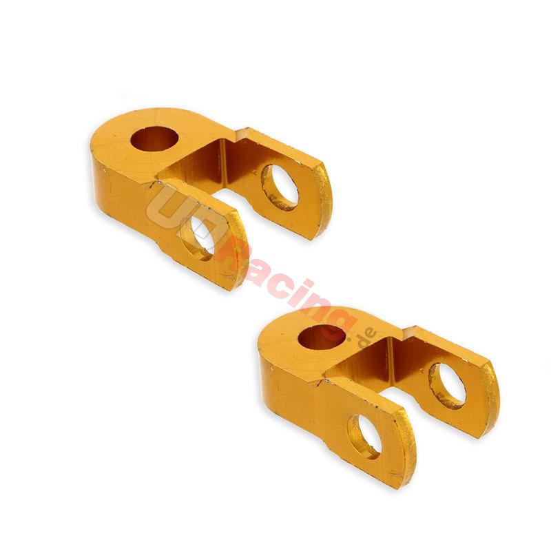 2 Verlngerung fr Stodmpfer dirt bike (3 cm, gold), Ersatzteile Dirt bike