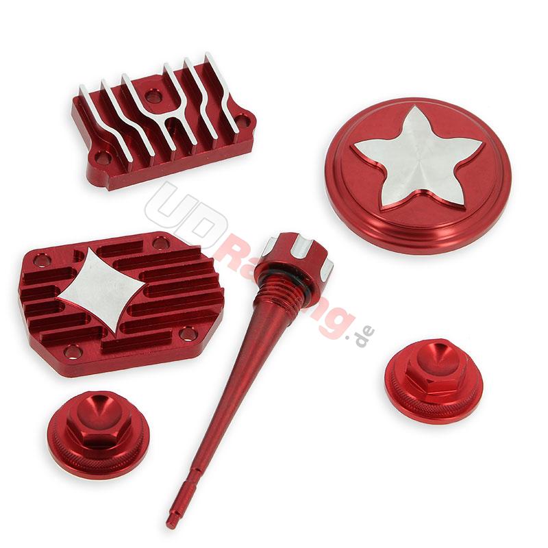 Dekor-Kit Tuning,rot, fr dirt bike-Motor (Typ 2), Ersatzteile Dirt bike