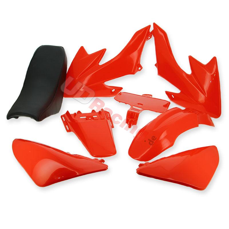 Verkleidung anbringend dirt bike CRZ + Sitzbank, Rot, Ersatzteile Dirt bike