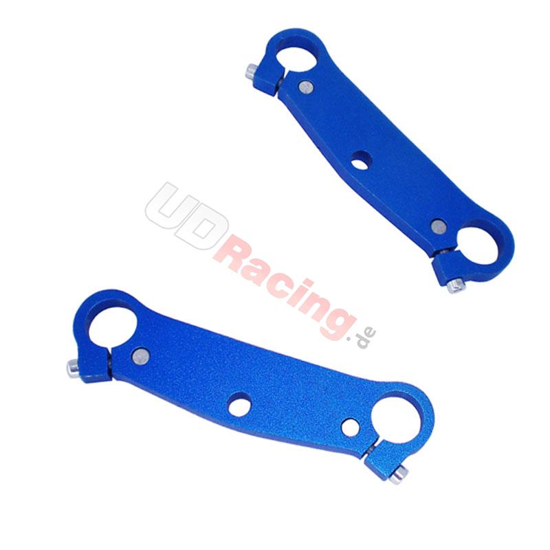 Gabelbrcke Tuning (Paar) fr pocket bike Nitro, blau, Nitro Motorradteile