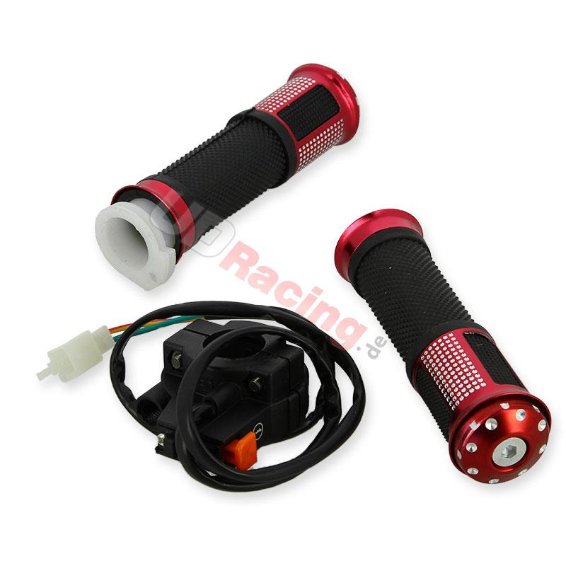 Griffe Tuning mit Ausschalter Rot fr Ersatzteile Dirt bike, Ersatzteile Dirt bike