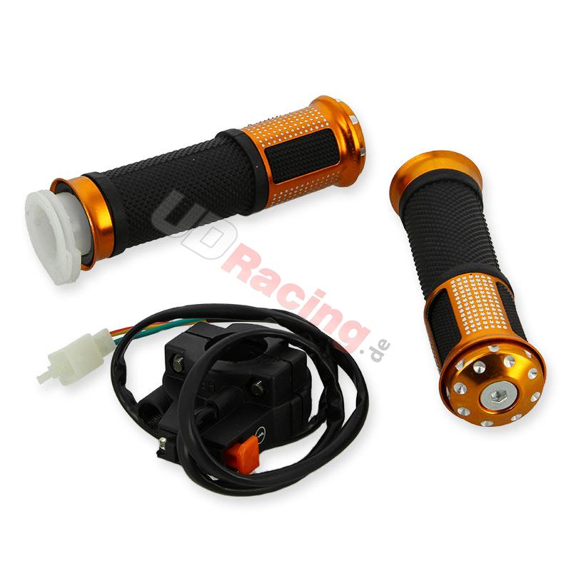Griffe Tuning mit Ausschalter gold fr Ersatzteile Dirt bike, Ersatzteile Dirt bike