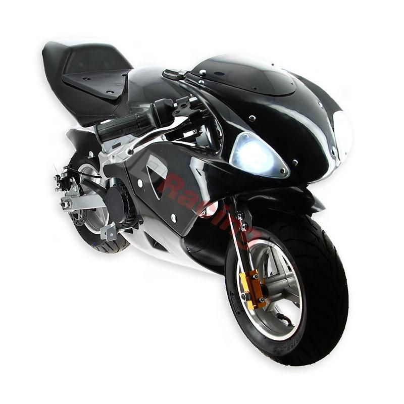 Pocket Bike 49cc schwarz mit Frontoptik, Ersatzteile Pocket bike