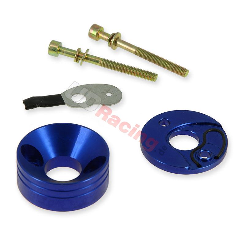 Adapter fr Luftfilter 30 mm + integrierter Starter (blau) , Teile Pockets Supermoto