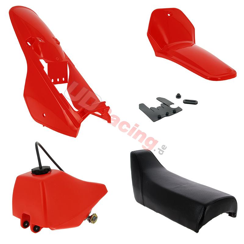 Verkleidung komplett fr Yamaha PW80 (Rot), Ersatzteile YAMAHA PW80