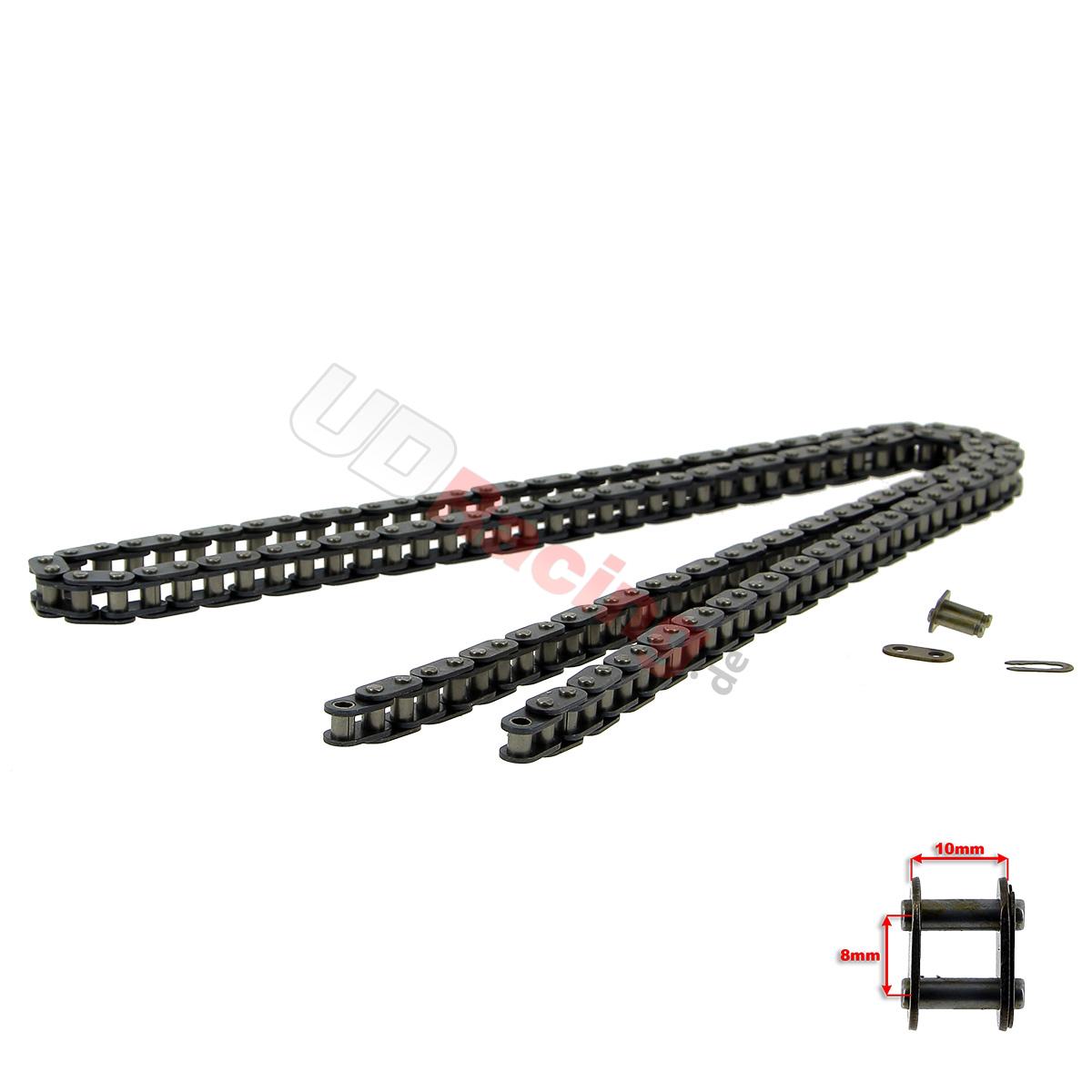 Kette verstrkt 70 GROSSE GLIEDER (Typ TF8) fr pocket bike cross, Pocket Cross Teile