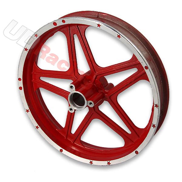 Felge hinten rot fr Pocket bike cross (10'', Typ 1), Dirt Nitro Teile
