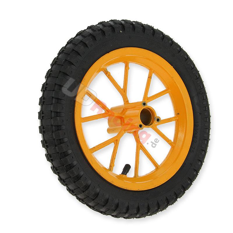 Komplettes Hinterrad fr Pocket bike cross (8'' Gelb), Pocket Cross Teile