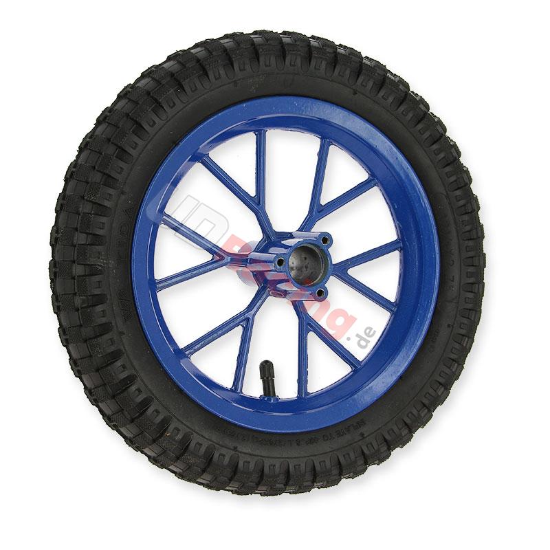 Komplettes Vorderrad fr Pocket bike cross (8'' blau), Pocket Cross Teile
