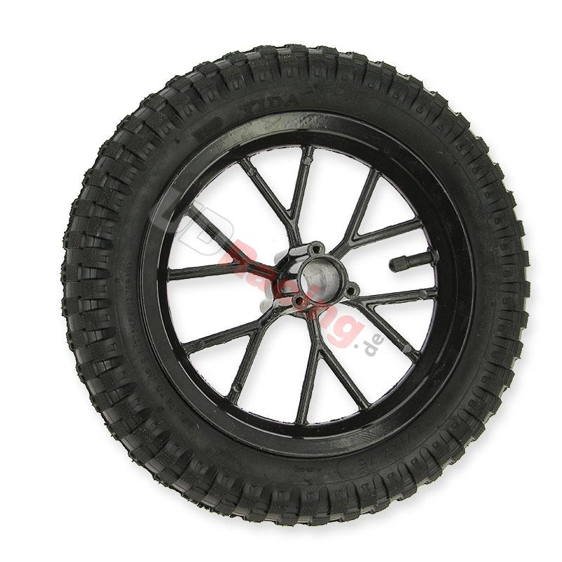 Komplettes Vorderrad fr Pocket bike cross (8'' schwarz), Pocket Cross Teile
