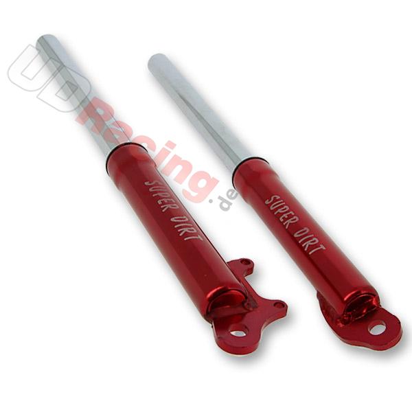 Gabelholme fr pocket bike Supermotard rot (Typ 1), Teile Pockets Supermoto