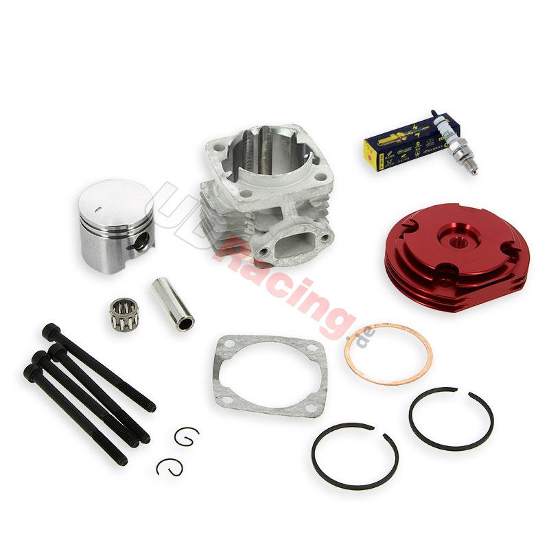 Kit 53 ccm 4 Schleusen, Achse 12 mm (Typ B rot), Pocket quad Teile