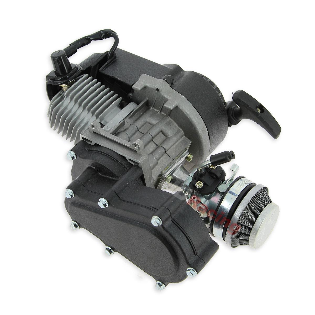 Motor Pocket-Quad 49 ccm ''Black Edition'' Typ 5, Teile Pocket Replik R1