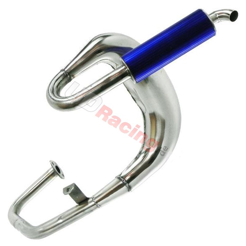 Auspuff fr Roller mit Verbrennungsmotor (blau), Teiles Thermoscooter