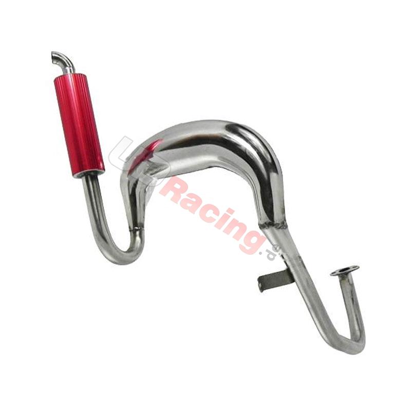 Auspuff fr Roller mit Verbrennungsmotor (rot), Teiles Thermoscooter