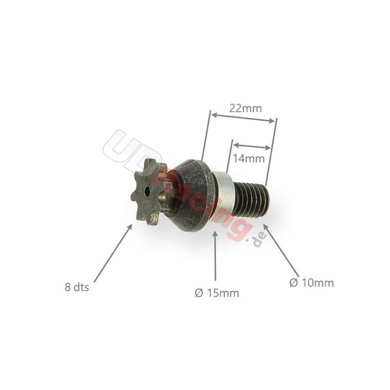 Ritzel verstrkt 8 Zhne kleine Teilung (metrisch), Teile Pocket Blata MT4