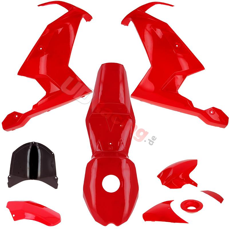 Verkleidung fr pocket bike MT4 Rot, Nitro Motorradteile