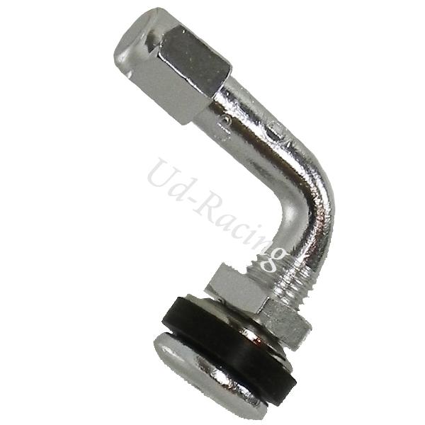 Ventil Winkel fr Schlauchlose Reifen (Chrom), Teile Pocket Replik R1