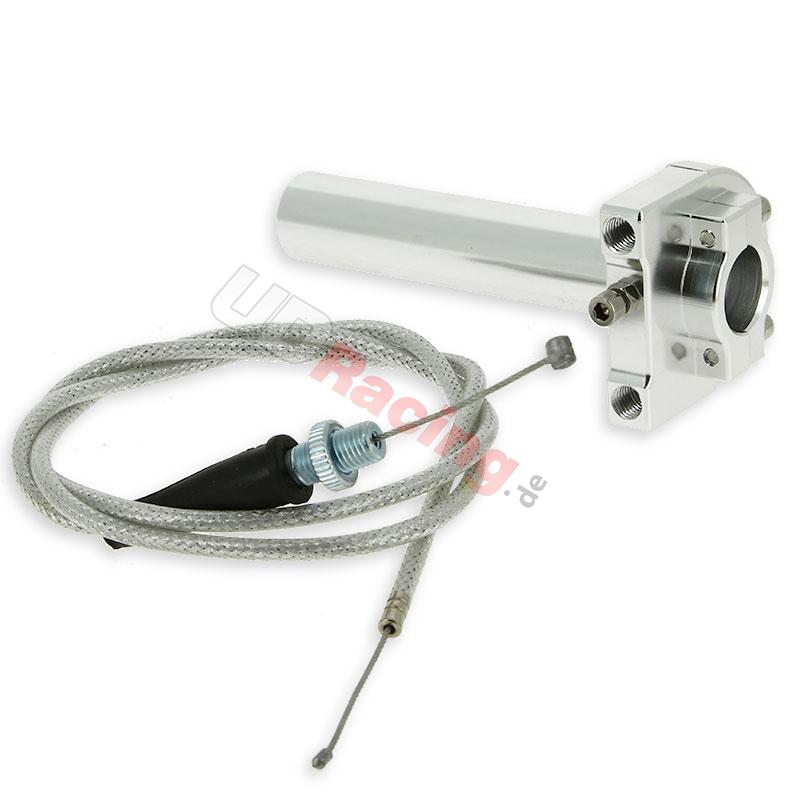 Gasgriff Schnell Qualittsprodukt (Alu) + Kabel, Teile Pockets Supermoto