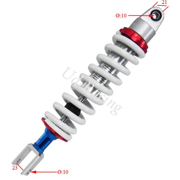 Sto�d�mpfer dirt bike (Modell 11) 350mm bis 370mm-11 - Weiss, Ersatzteile Dirt bike
