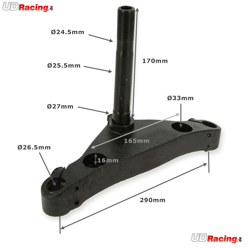 Gabelbrücke unten 170mm für Scooter Citycoco, Citycoco Ersatzteile Gabelbrücke unten 170mm für Scooter Citycoco, Citycoco Ersatzteile