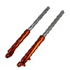 Gabelholme f�r pocket bike cross Orange (Typ 1), Pocket Cross Teile