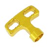 Startergriff aus Aluminium Topqualit�t (gold), Teile Pockets Polini 911 GP3