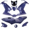 Verkleidung Kohlenfaser, blau, Sonderausgabe f�r pocket bike MT4, Teile Pocket Blata MT4