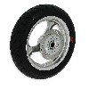 Rad vorn komplett f�r chinesischen Skooter (Silber - typ 2), Chinesische Motorroller Teile