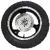 Rad vorn komplett f�r chinesischen Skooter (schwarz - typ 1), Chinesische Motorroller Teile