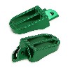 Fu�rasten aus Aluminium Tuning f�r YAMAHA PW80, gr�n, Ersatzteile YAMAHA PW80