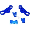 Gabelbr�cke Tuning  f�r dirt bike, blau, Ersatzteile Dirt bike