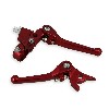 Griffe aus Alu  (Paar), rot, f�r dirt bike, Ersatzteile Dirt bike