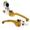Griffe aus Alu Typ UD Racing (Paar), gold, f�r dirt bike, Ersatzteile Dirt bike