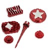 Dekor-Kit Tuning,rot, f�r dirt bike-Motor (Typ 2), Ersatzteile Dirt bike