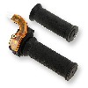 Gasgriff schnell Qualit�tsprodukt, rot-schwarz, Ersatzteile Pocket bike