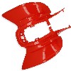 Verkleidung hinten f�r Quad Shineray 250 ccm STXE - ROT, Ersatzteile Shineray 250 STXE