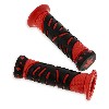 Griffe rutschfest dirt bike Stern (rot / schwarz) Typ 2 Shineray 150cc, Ersatzteile Shineray 150 STE
