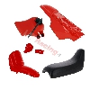 Verkleidung komplett f�r Yamaha PW50 (Rot), Ersatzteile YAMAHA PW50