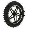 Komplettes Hinterrad shwarz f�r Pocket bike cross (10'', Typ 1), Pocket Cross Teile