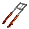 Gabel f�r pocket bike cross orange, Pocket Cross Teile