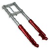 Gabel f�r pocket bike cross rot, Pocket Cross Teile