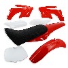 Verkleidung pocket bike cross, rot (Typ 2), Pocket Cross Teile