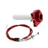Gasgriff schnell rot, Qualit�tsprodukt + Kabel, Teile Pocket Bike ZPF