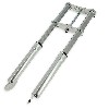 Gabel f�r pocket Supermotard silber, Teile Pockets Supermoto