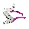 Griff - Bremsgriff aus Aluminium, violett, Teile Pocket Replik R1