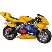 Pocket Bike 49ccm Hohe Qualitt Gelb und Blau