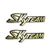 2 x Plastikaufkleber mit SkyTeam-Logo für V-Raptor-Panzer