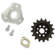 Ritzel verschoben + hinteren Sturz f�r Monkey (16Z, 15 mm)
