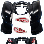 Verkleidung fr Quad Shineray 200 ccm + Aufkleber (hinten)